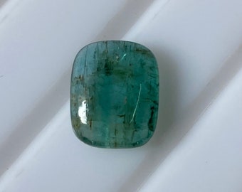 Cabujón de esmeralda, cabujón de piedra preciosa esmeralda, piedra preciosa esmeralda natural, cabujón ovalado de esmeralda, esmeralda cabujón, tamaño 11 x 9 x 4 mm, 3,00 quilates
