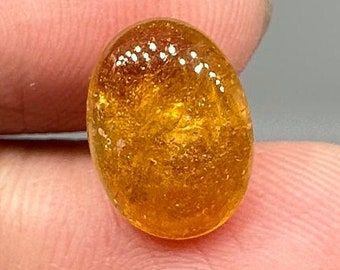 AAA Yellow Tourmaline Cabochon, Loose Gemstone (3.50 Carat) Natural Tourmaline Cabochon, Tourmaline Yellow Cabochon, Tourmaline Big Size Cab