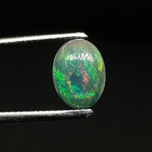 Black Opal Cabochon, Opal Loose Gemstone, Fire Black Opal Cabochon, Opal Gemstone Cabochon, Natural Black Opal Gemstone Cabochon, Opal Cab