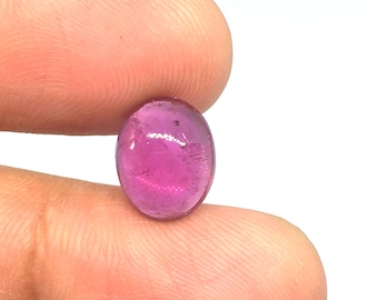 AAA Rubellit Turmalin Cabochon, Lös Ädelsten (4,50 Karat) Naturlig Turmalin Stor Storlek Cabochon, Rosa Turmalin Cabochon, Turmalin