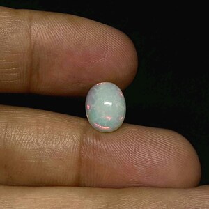 Cabujón de ópalo de panal etíope: Cabujón de ópalo etíope de piedra preciosa de calidad AAA, cabujón de panal de ópalo (7X9X3.8 mm, 1.35Ct) imagen 3