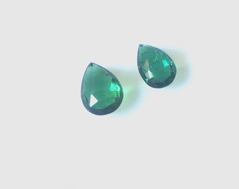 Tourmaline Gemstone Pair: Jewelry Making (8-8.5mm) Tourmaline Paraiba, Tourmaline Faceted Blue, Pear Tourmaline Pair Faceted Gemstone