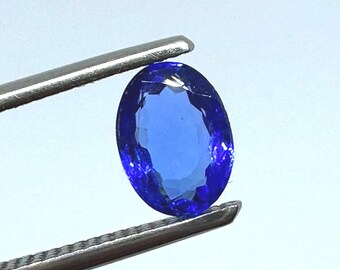 AAA Naturlig Tanzanit Oval Ädelsten, Facetterad (7x5x2.50 mm)