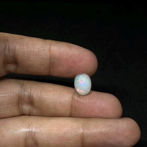 Cabujón de ópalo de panal etíope: Cabujón de ópalo etíope de piedra preciosa de calidad AAA, cabujón de panal de ópalo (7X9X3.8 mm, 1.35Ct) imagen 4