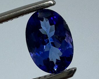 Fasettslipad oval tanzanit ädelsten, AAA-kvalitet (7x5x3mm) Tanzanit fasetterad ädelsten, Tanzanit av högsta kvalitet, naturlig tanzanisk tanzanitsten
