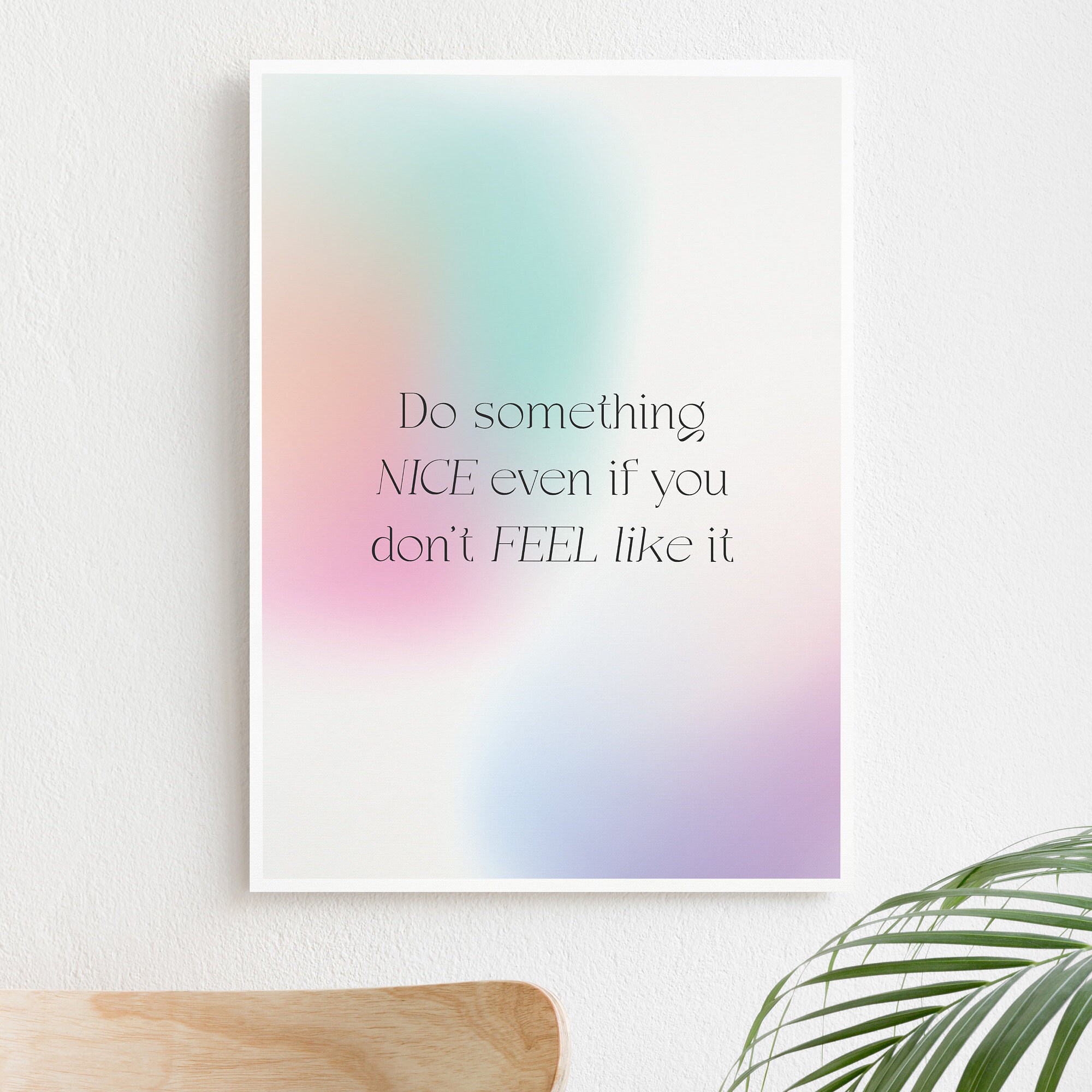 Do Something Nice Spruch Druck Home Office Wanddekoration | Etsy
