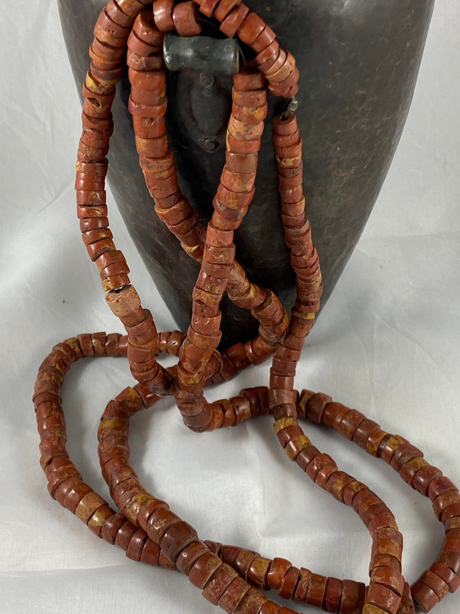 BAUXITE BEADS Vintage Graduated Carved GHANA Africa Etsy