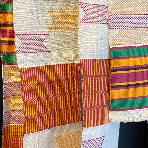 Hand Woven - GHANAIAN  - Traditional KENTE Cloth