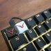 Red Eye Symbol Keycap | Hand Painted | R4 Height | Cherry MX Axis | Resin Artisan Keycap | Gift For Him | Gift For Her
