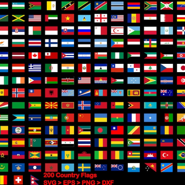 199 Country Flags