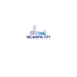 Oklahoma City Skyline sticker