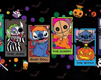 Envoltura de taza de carta de tarot alienígena de Halloween