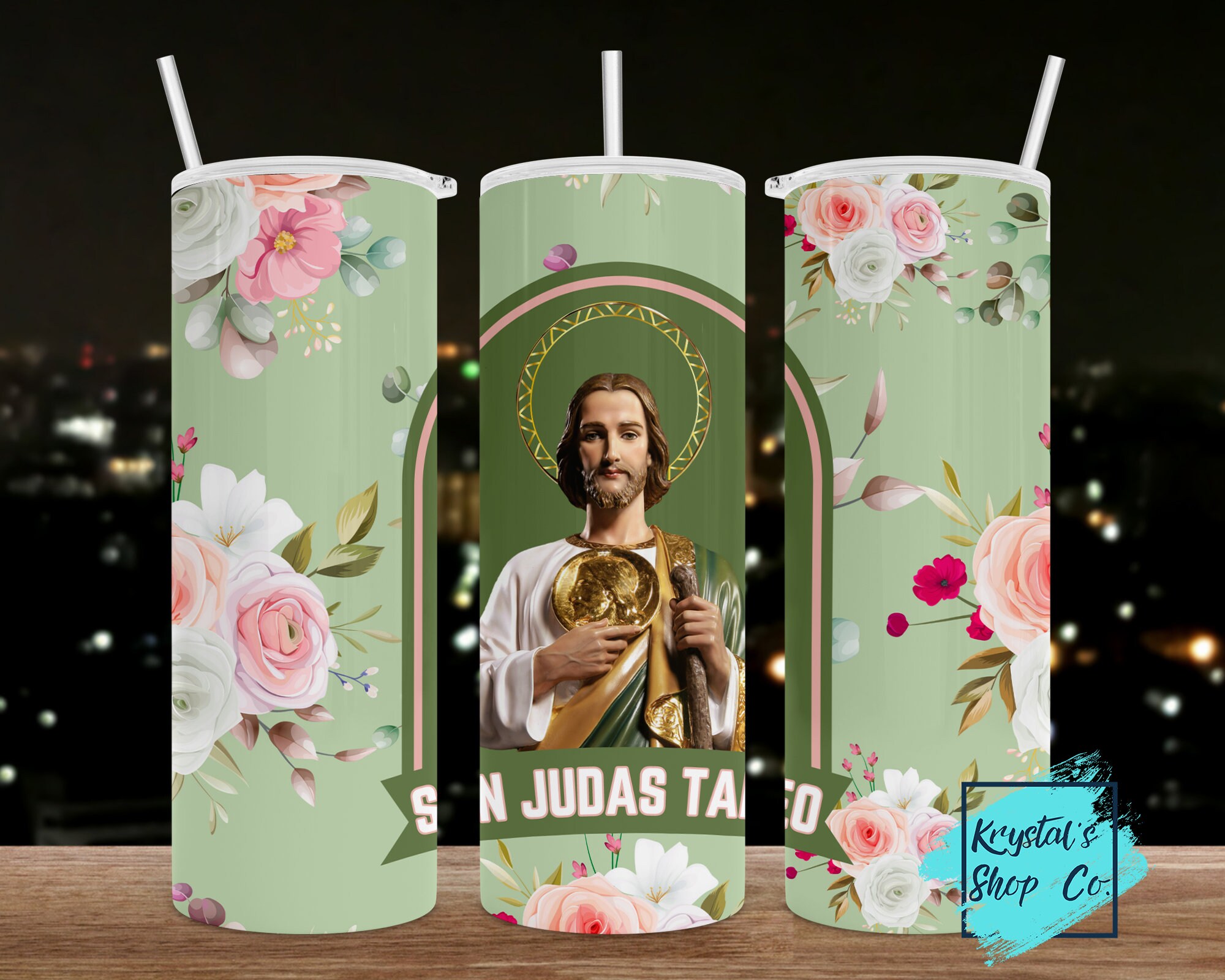 Snowglobe Cups  San Judas Tadeo Custom ordered Snowglobe