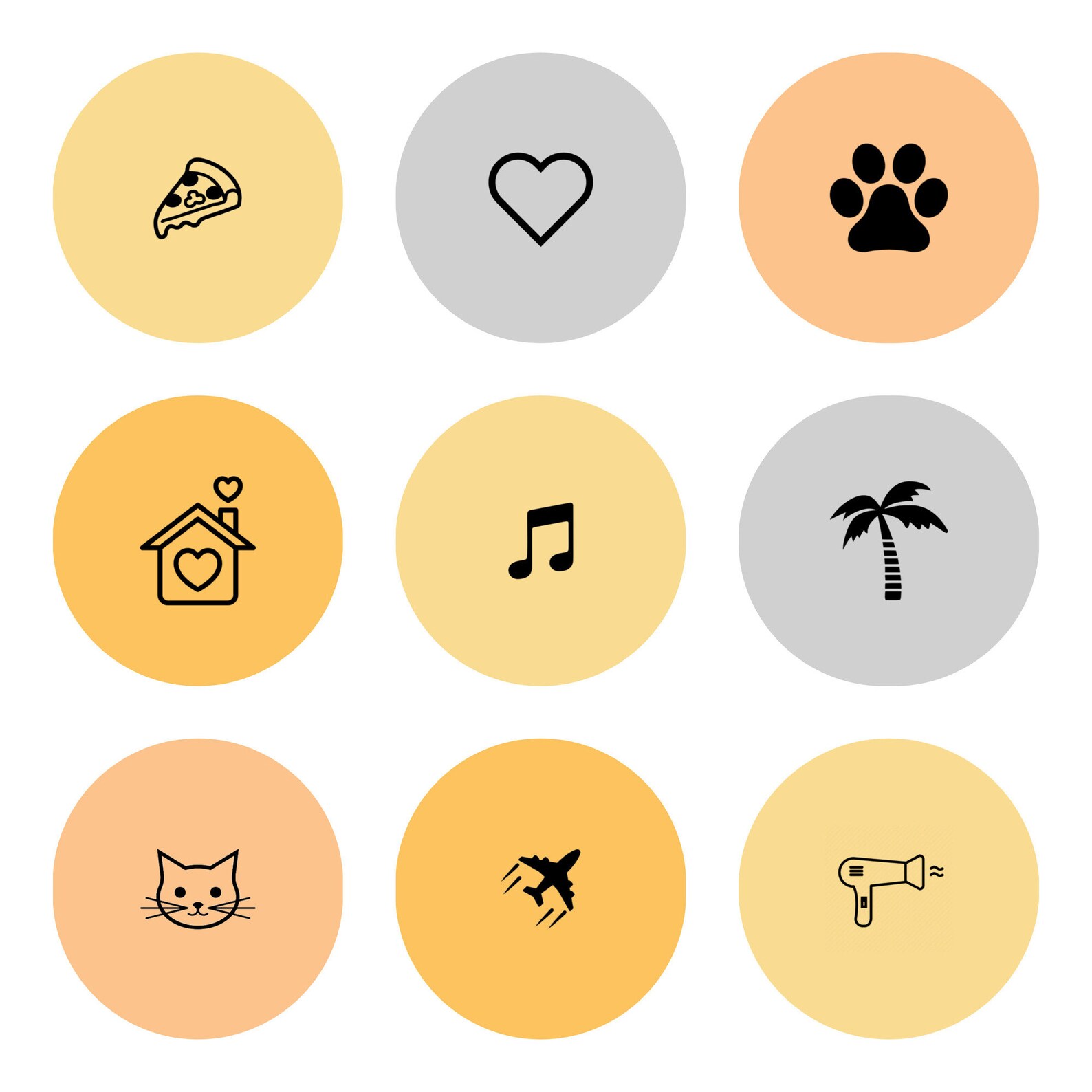 25 Instagram Highlight Covers Yellow Theme Etsy