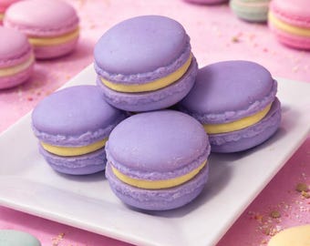 Lemon Lavender Macarons