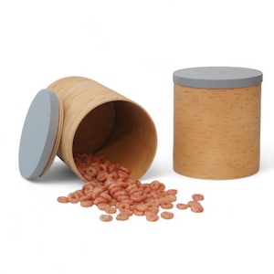 Handcrafted Birch Bark Wooden Box – Sustainable Storage, Gift Idea, Scandinavian Design, Vintage Style