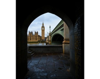 Big Ben Westminster Travel Print, Travel Poster of Big Ben, London Travel Poster, London Art, Wall Art Posters