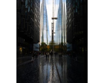 The Shard Travel Poster, London Travel Poster, Travel Poster of London, London Art, London Gift, Wall Art, London Art Lovers Gift