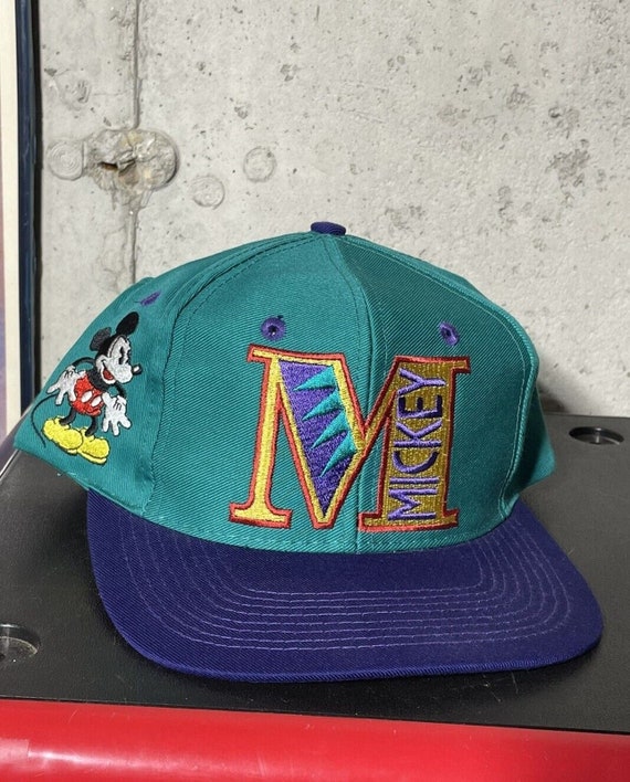 Rare Mickey Mouse Disney 90s Snapback Hat Cap New… - image 1