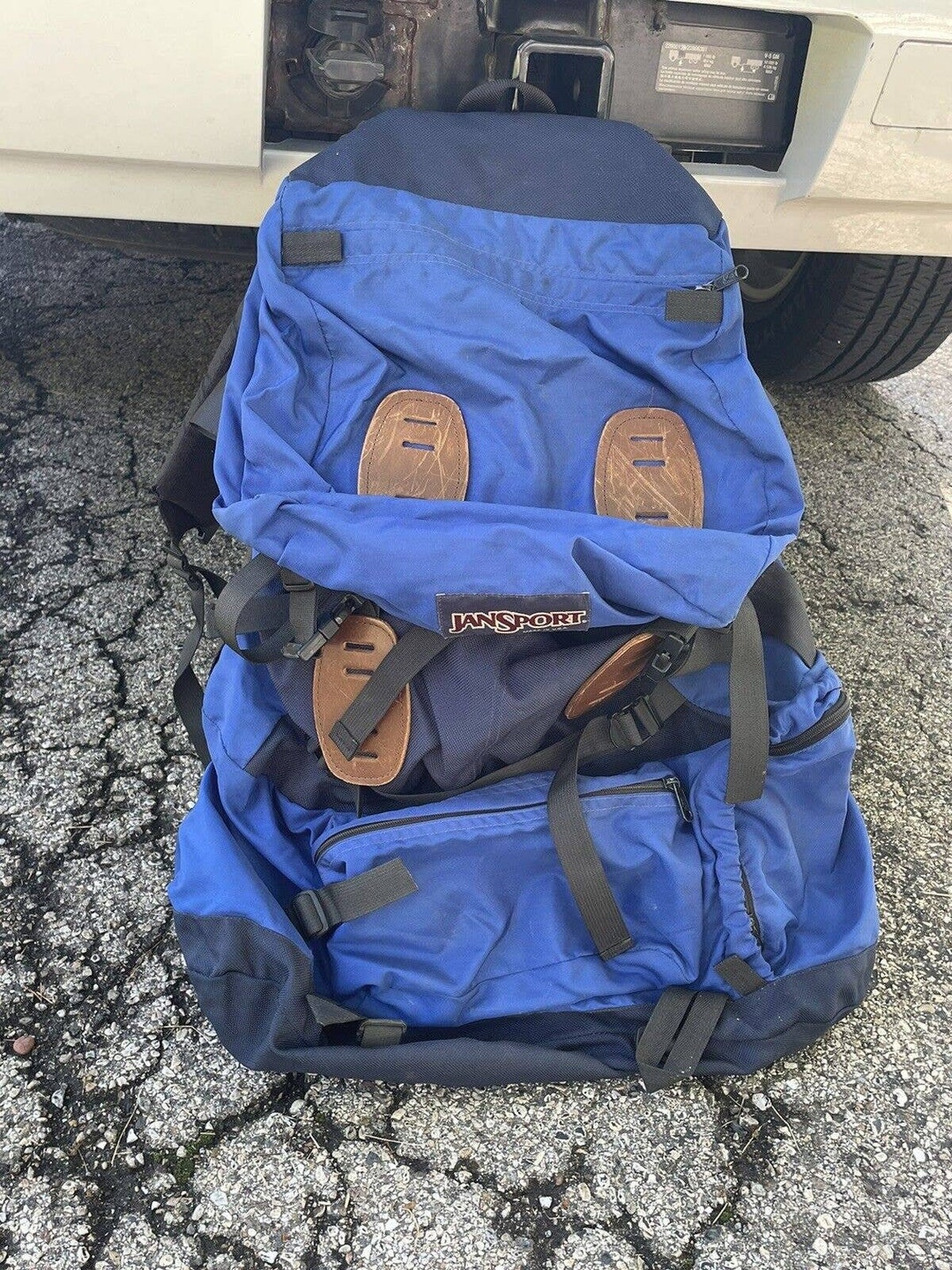 Vintage 90s Jansport Backpack Day Pack Made in USA Blue Hiking Etsy