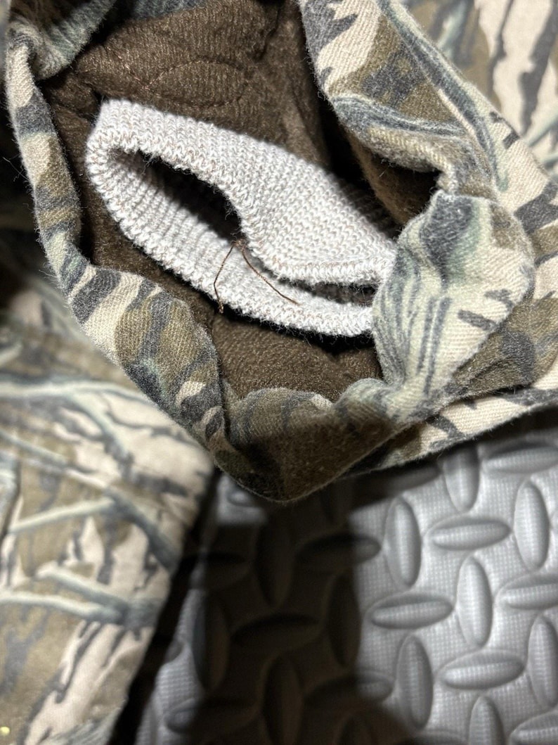 ヴィンテージ Mossy Oak ハンティング用断熱カバーオール メンズ XL カモフラージュ柄 80年代 90年代 アメリカ製 画像 5