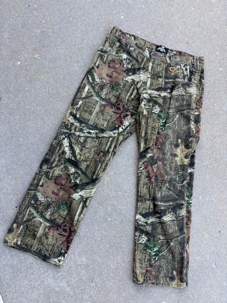 Mossy Oak Mens 38x32 Camo Pants Break Up Infinity Cotton Jeans Hunting Outdoors image 2