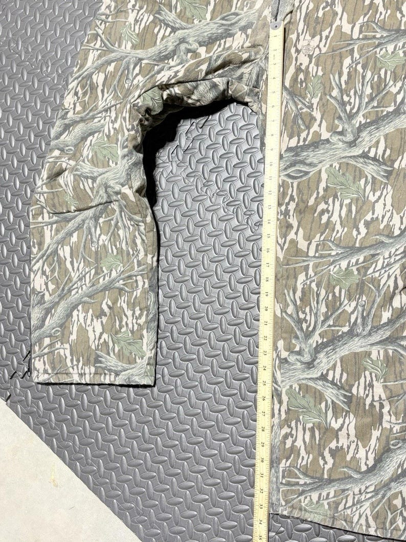 ヴィンテージ Mossy Oak ハンティング用断熱カバーオール メンズ XL カモフラージュ柄 80年代 90年代 アメリカ製 画像 12