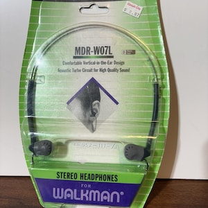 Sony MDR-W07L Headband Headphones For Walkman Use New Sealed Deadstock