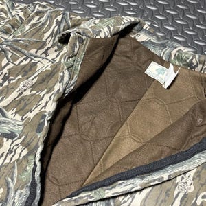 ヴィンテージ Mossy Oak ハンティング用断熱カバーオール メンズ XL カモフラージュ柄 80年代 90年代 アメリカ製 画像 8