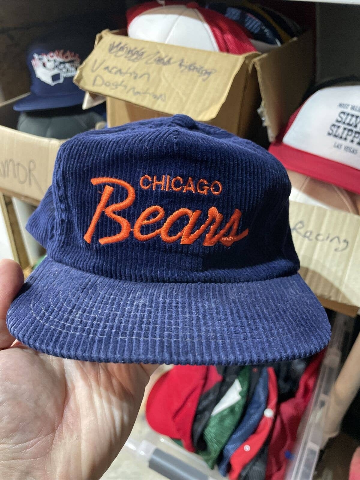Vintage Chicago Bears Sports Specialties Script Corduroy 