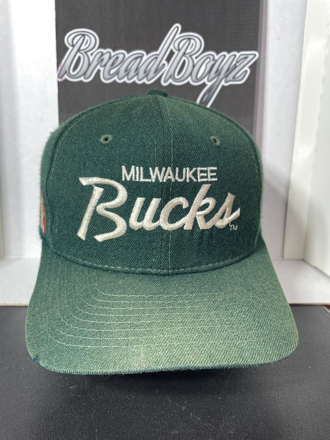帽子 Scripted Logo Vintage Cap 90s Milwaukee Bucks Sports Specialties Snapback Single Ln