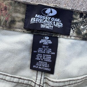 Mossy Oak Mens 38x32 Camo Pants Break Up Infinity Cotton Jeans Hunting Outdoors image 5