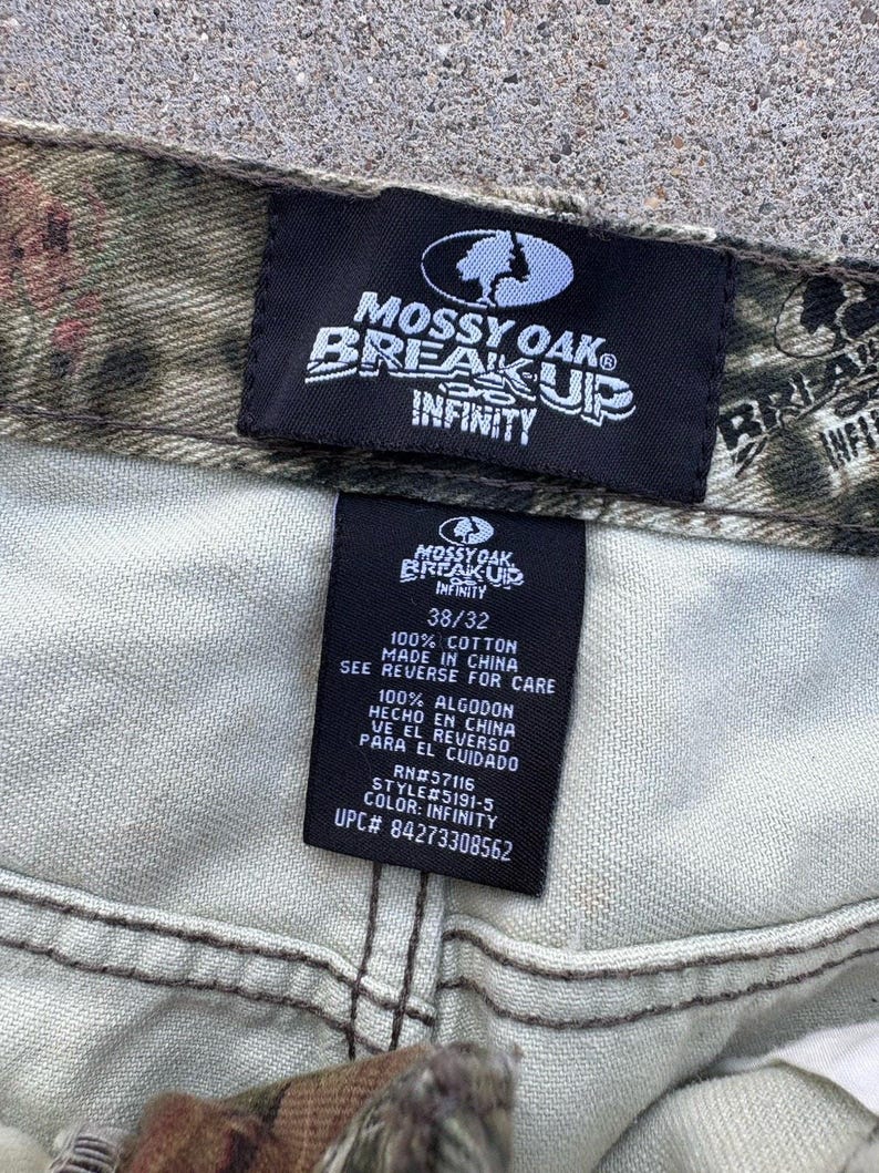 Mossy Oak Mens 38x32 Camo Pants Break Up Infinity Cotton Jeans Hunting Outdoors image 5