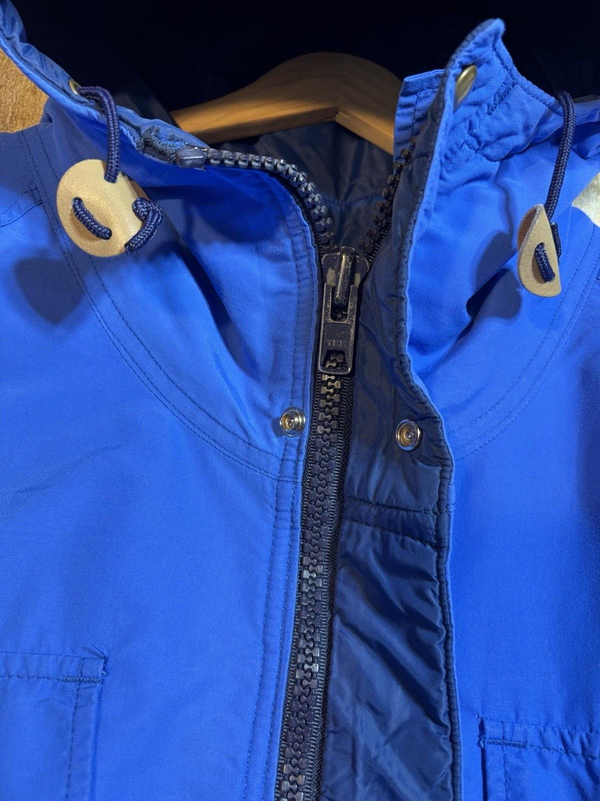 Vintage 70s Woolrich USA Mountain Parka Jacket Blue Hiking Blue 