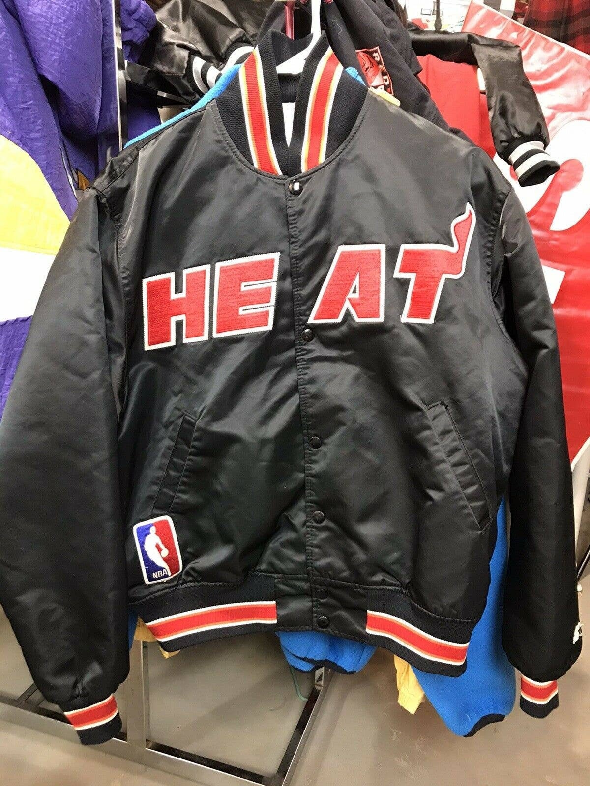Miami HEAT Starter Satin Jacket Vintage 
