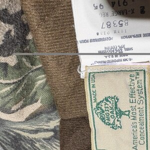 ヴィンテージ Mossy Oak ハンティング用断熱カバーオール メンズ XL カモフラージュ柄 80年代 90年代 アメリカ製 画像 7
