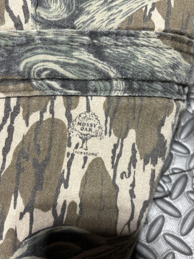 ヴィンテージ Mossy Oak ハンティング用断熱カバーオール メンズ XL カモフラージュ柄 80年代 90年代 アメリカ製 画像 6