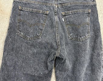 Vintage 90s Levis Silvertab Baggy Light Wash Denim Distressed Wide