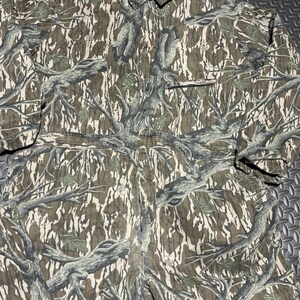 ヴィンテージ Mossy Oak ハンティング用断熱カバーオール メンズ XL カモフラージュ柄 80年代 90年代 アメリカ製 画像 2
