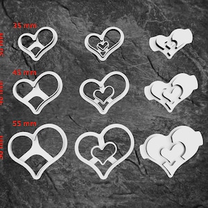 Heart cookie cutters NEW with ejector cookie cutter image 1