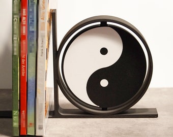 Buchstütze - YIN & YANG | besonderes Dekor für Bücherregale