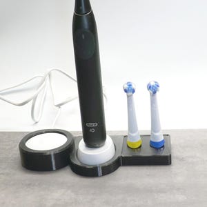 Oral B IO 2 3 4 5 6 7 8 9 Zahnbürsten und - ZahnbürstenKOPFhalterung kompatibles Zubehör mit Aufnahme für die Ladestationen aus PETG
