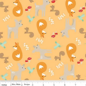 Good Natured Main Orange by Riley Blake Designs 1/2 ヤード 100% デザイナー コットン生地 by Marin Sutton C4080-ORANGE