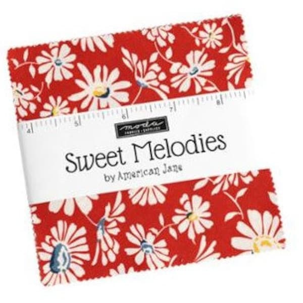 Sweet Melodies by Moda 42 5" Charm Pack Squares 100% Designer Cotton by American Jane 21810PP