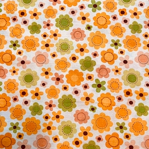 Sweet Baby Girl Main Orange by Riley Blake Designs 1/2 Yard 100% Designer Cotton by Doodlebug Design Inc C4292-ORANGE