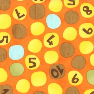 10 Little Things Counting Dots Orange by Moda 1/2 Yard 100% Designer Cotton by Jenn Ski 30503 12