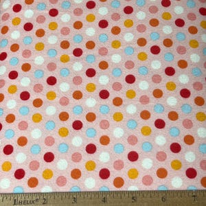 Just Dreamy 2 Main ピンク マルチカラー ドット by Riley Blake Designs 1/2 ヤード 100% デザイナー コットン フランネル ファブリック by My Mind's Eye F4134-PINK