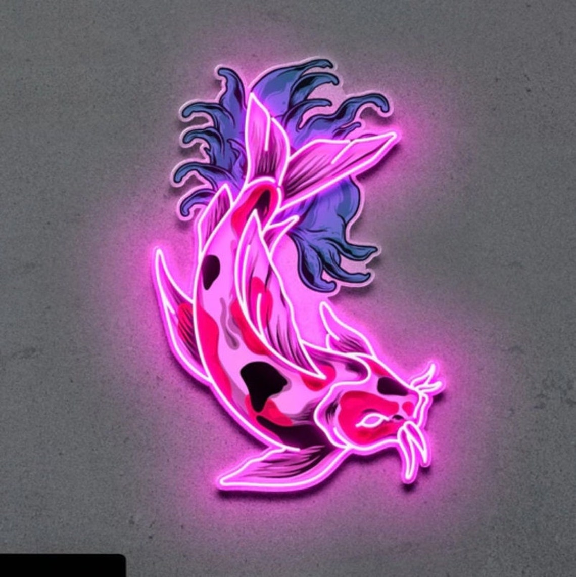 Koi Fish Neon Sign / Custom Neon Sign / Koi Fish Led Lights / | Etsy Canada