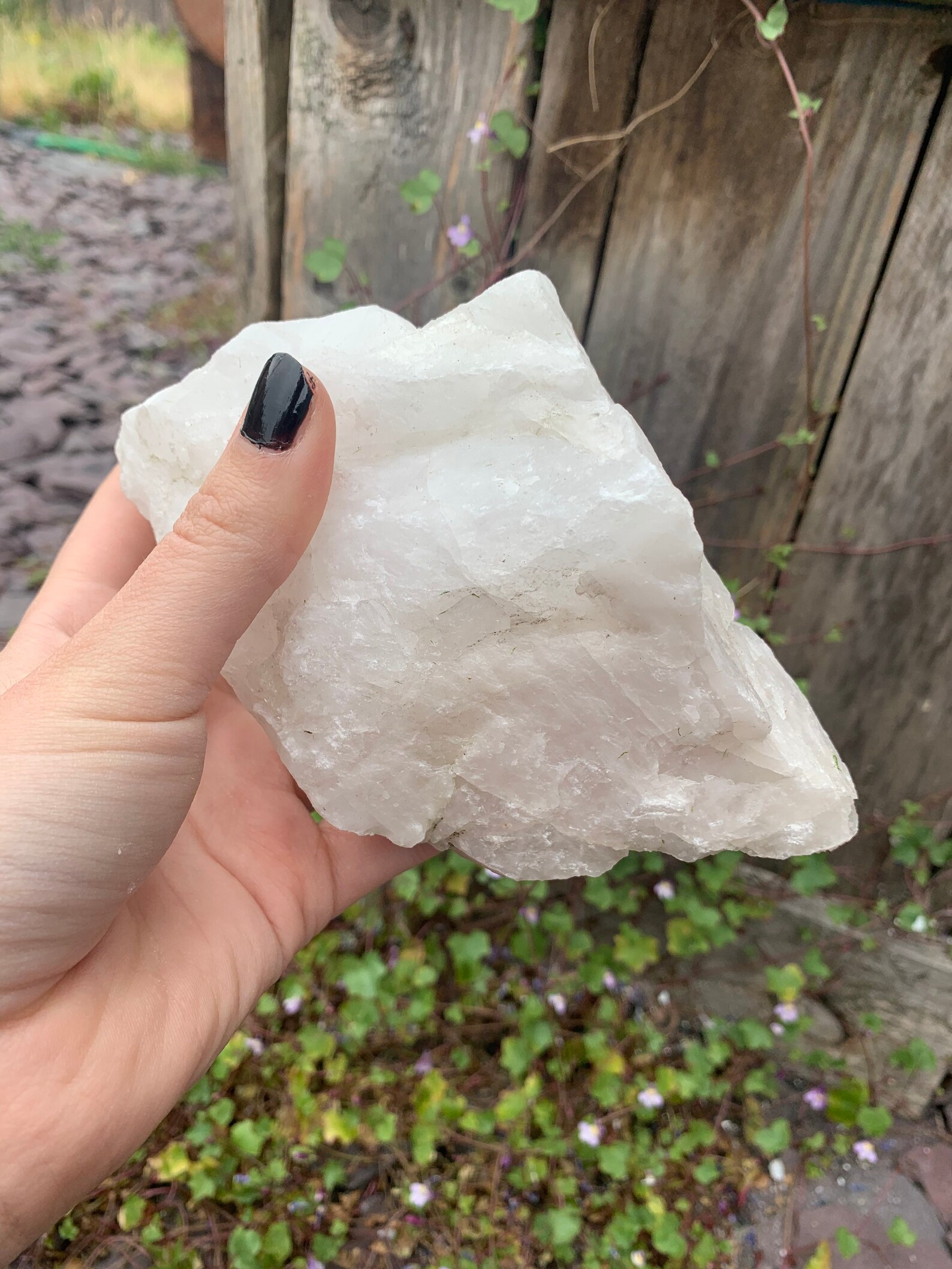 Large Raw Snow Quartz Crystal Chunk Etsy