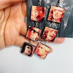 Rocky Horror meme earrings - Don’t dream it, be it! - totally bonkers - ROCKY!! - glam and kinda dumb! Perfect!
